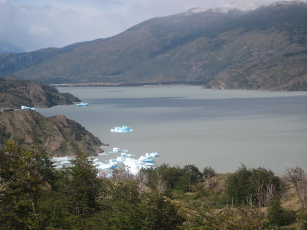 Icebergs on lake. Day 2