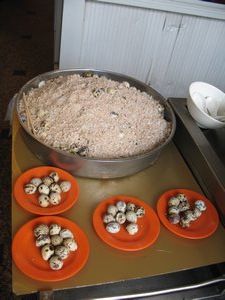 Quail Eggs Baked in tibetan salt