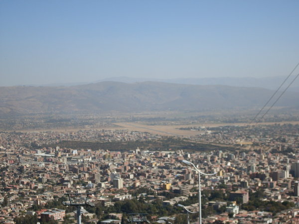 Cochabamba from above