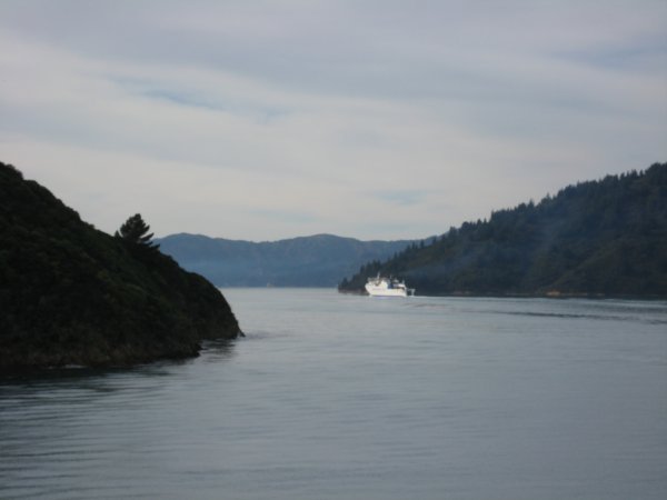 Another ferry leaving the Sounds