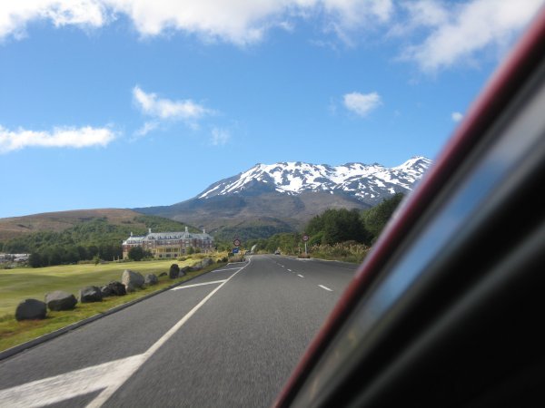 Approaching Whakapapa village