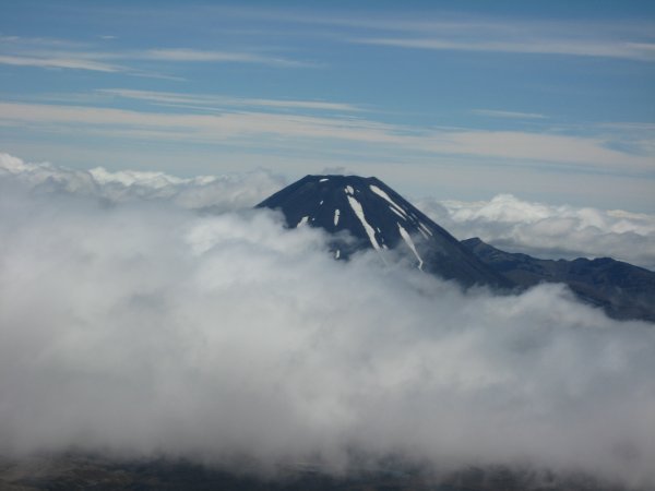 Ngauruhoe above the clouds