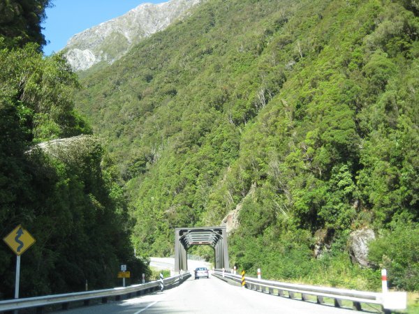 Alpine bridge crossing