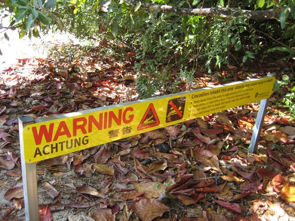 Croc warning at Cape Trib