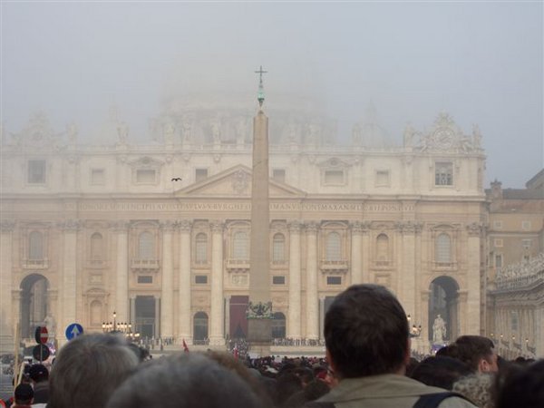 waiting the pope
