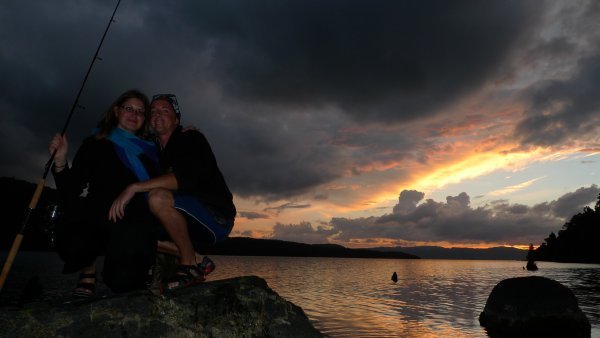 Sunset at Lake Tarawera