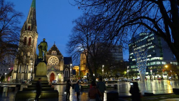 Cathedral Square at Night