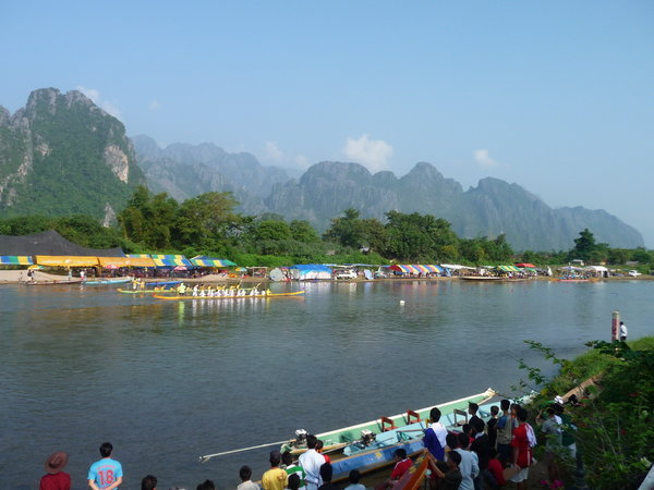 Boat Races - Vang Vieng
