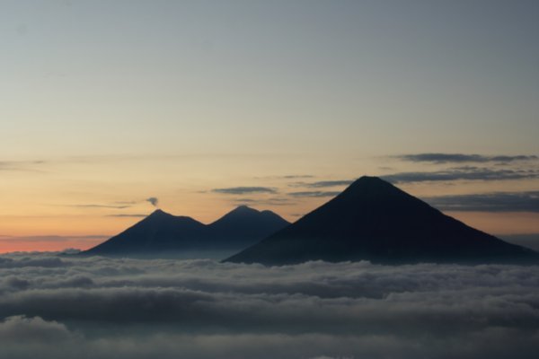 Three volcanos in heaven