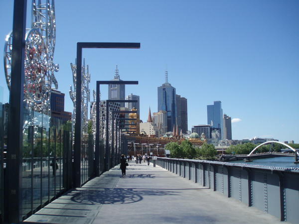 Crossing a the Yarra river