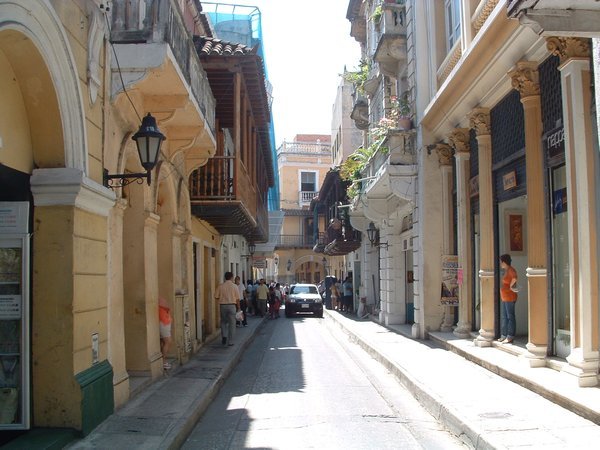 The narrow streets of the old city.