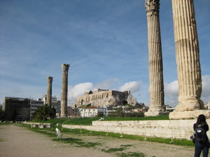 Temple de Zeus et vue sur l'Acropole
