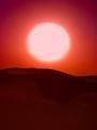 Red Sunset on Dubai Dunes