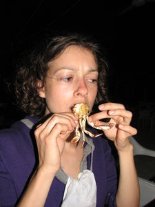 Crab eating