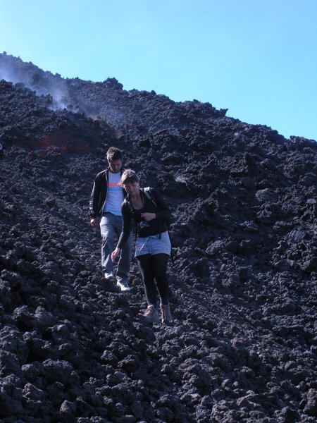 Jules and Blair... and lava