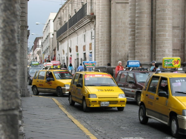 Taxis everywhere!
