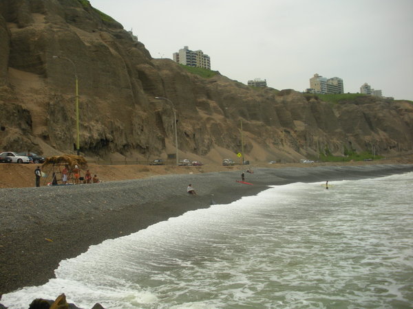 Beach cliffs