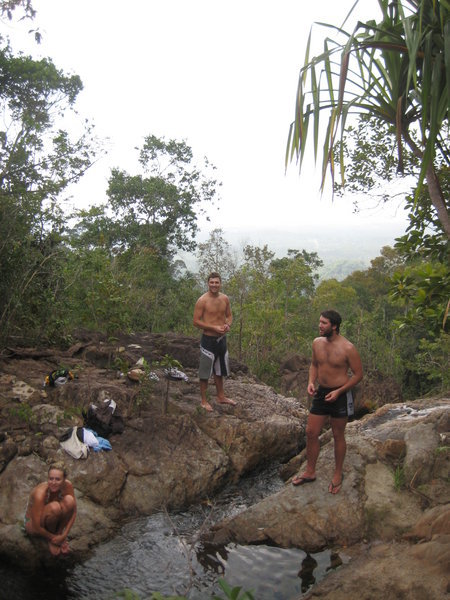 Bridget, Tyler & Will - climbing waterfalls