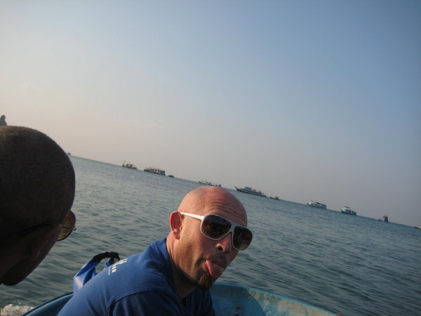 Our very serious, very professional dive instructor, Wil