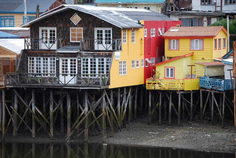 Paalwoningen in Castro, Isla de Chiloe