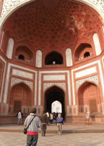 The Taj entrance