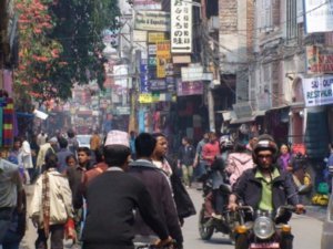 Busy kathmandu streets