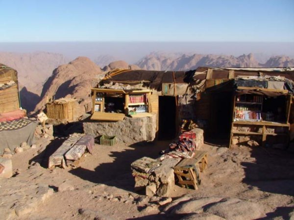 The local shops at the top of Mt Sinai