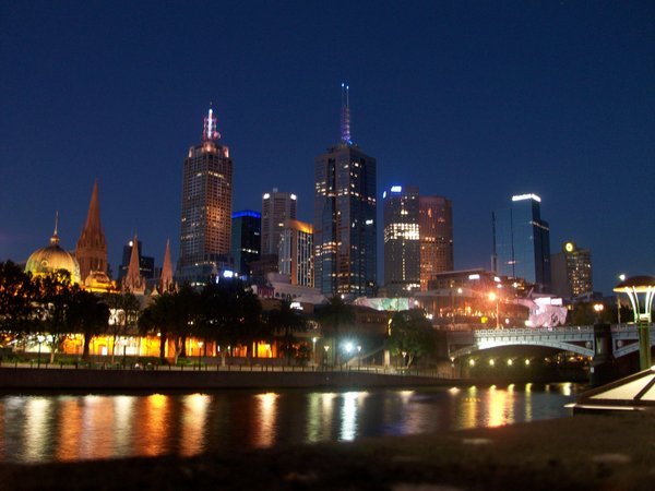 Melbourne in the evening
