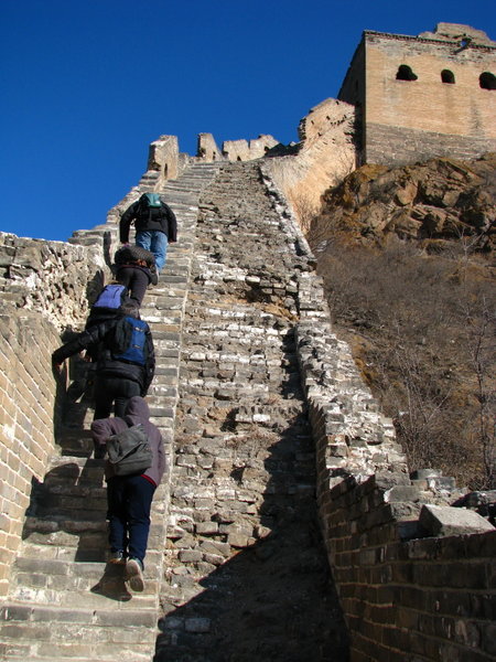 Hiking along the Great Wall