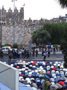Muslim Prayer Protest, Old City, Jerusalem
