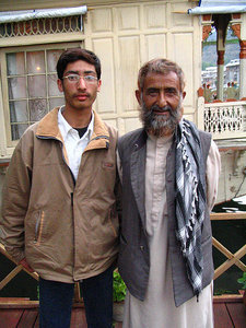 Imran and his Father, the Muslim Family who's houseboat I stayed on, Kashmir, India