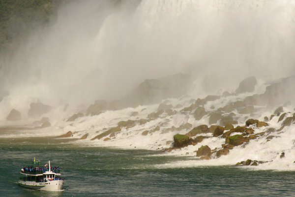 Tour Boat below Niagara Falls