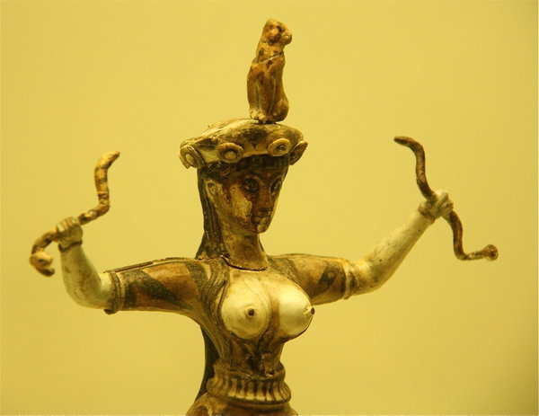 Ancient Minoan Goddess Statue, Heraklion Museum