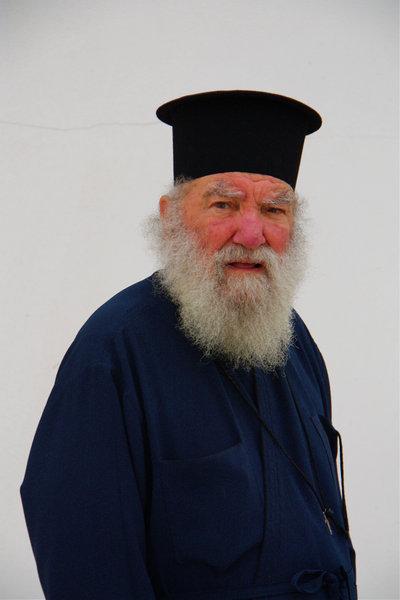 Orthodox Priest, Oia Village