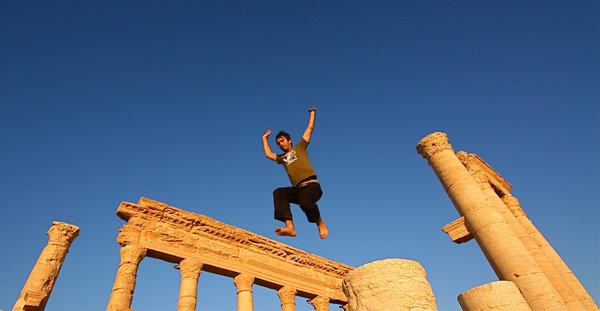 When visiting ancient ruins, I aquire the ability to jump really high, sort of like Mario with Game Genie