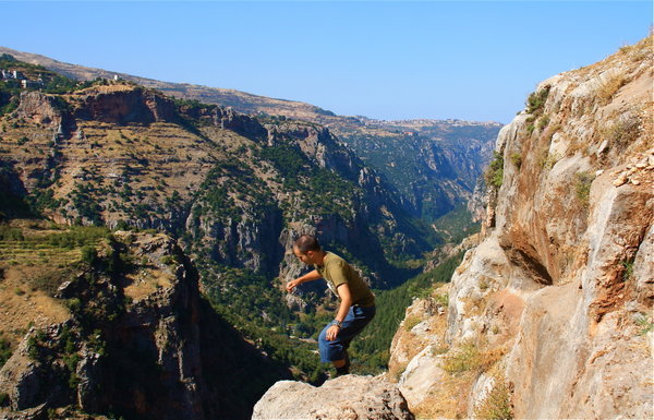 Climbing into the Qadisha Valley, Bcharré, Northern Lebanon
