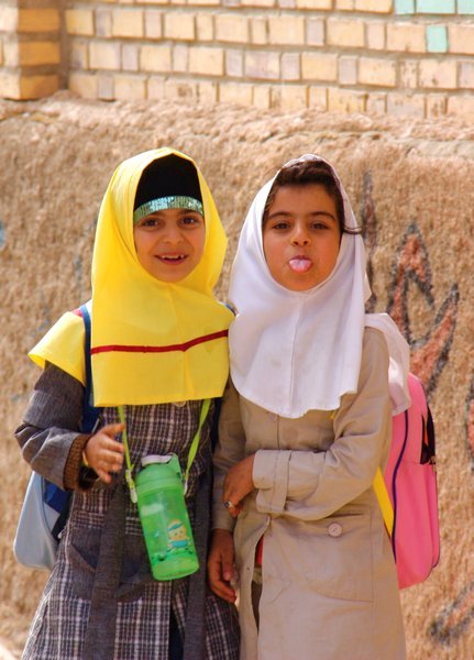 Young students, Garmeh Desert Oasis School