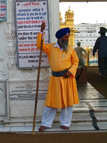 Sikh Guard, Golden Temple Entrance