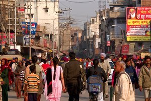 Amritsar streets outside the temple
