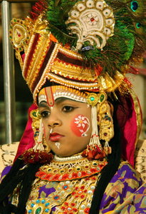 Girl in local Amritsar Hindu Temple