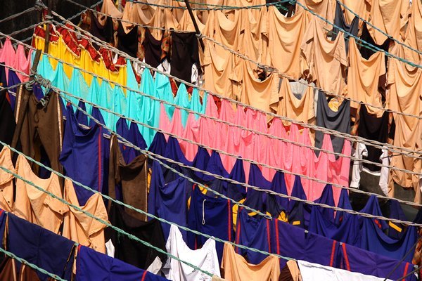 Hanging to dry, Dhobi Ghat