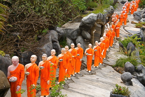 Row of Monks, Badulla Cave Temple