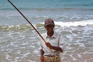 Fisherman, Induruwa Beach, West Coast