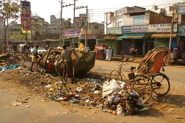 Dhaka Street Garbage Pile