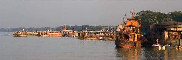 Village on the Padma (Ganges) River