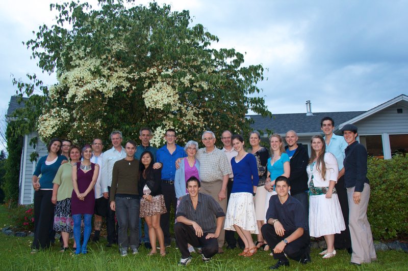 The Kembel Family, in front of Grandma & Grandpa's, Abbotsford