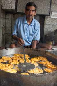 Reputedly the best Jalebis in all of India, served on Chandni Chowk