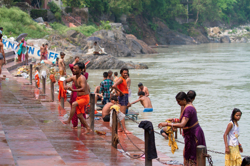 Bathers in the Sacred Ganges