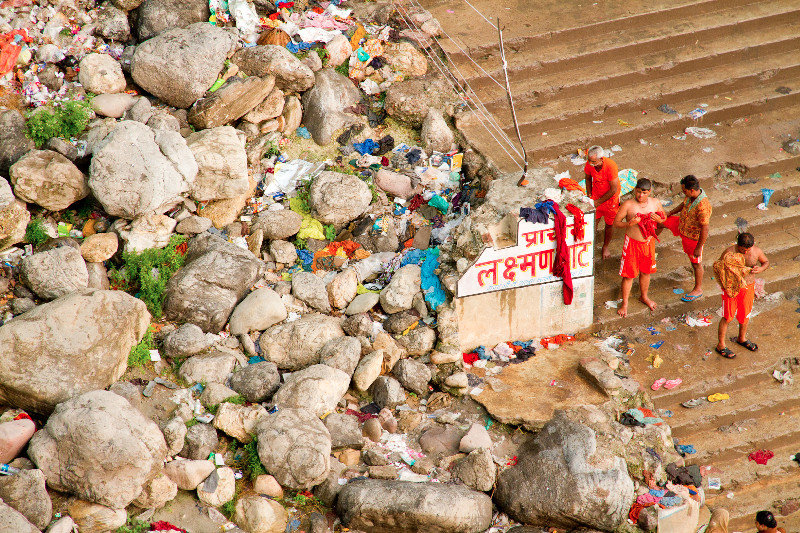 One of the many ghats in Rishikesh