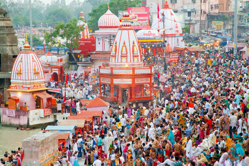 Crowds for the Puja Ceremony, Har Ki Pauri Ghat